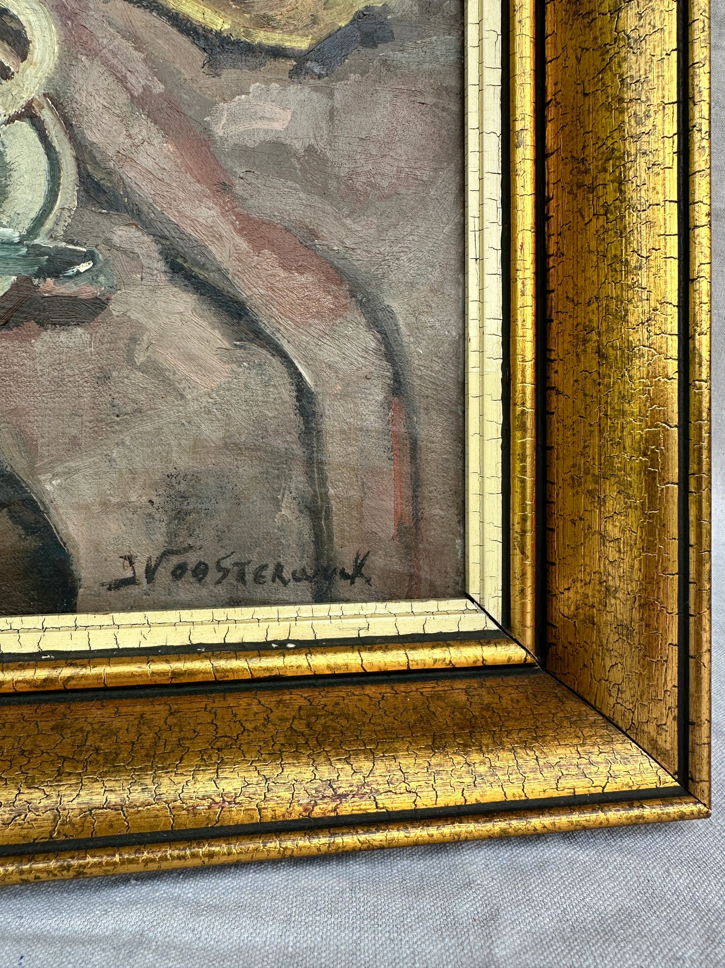 A mid-century still life in oil