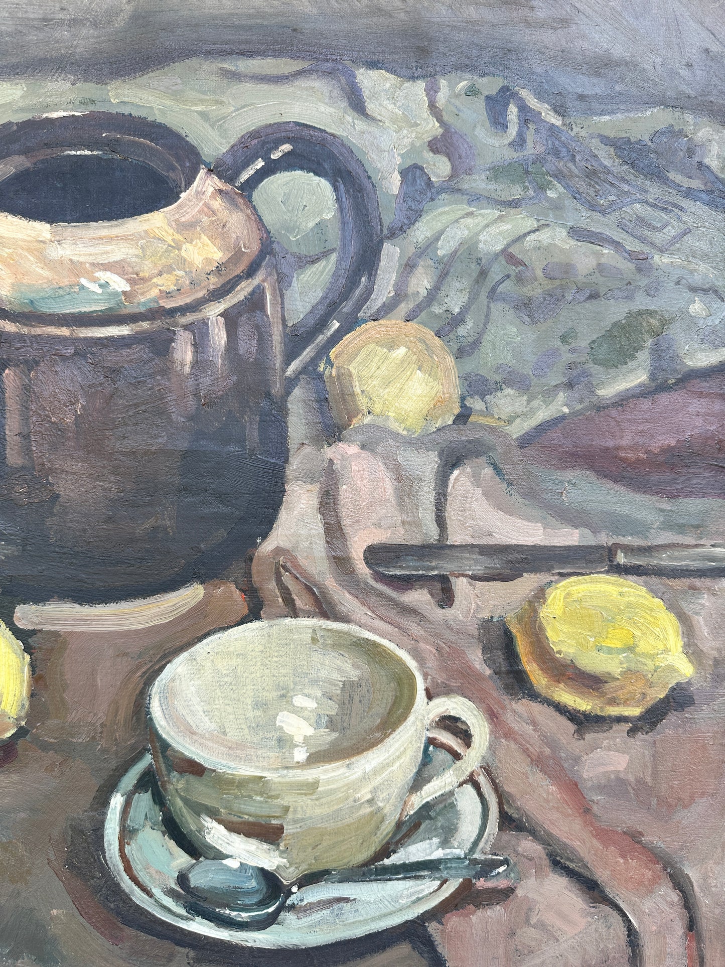 A mid-century still life in oil