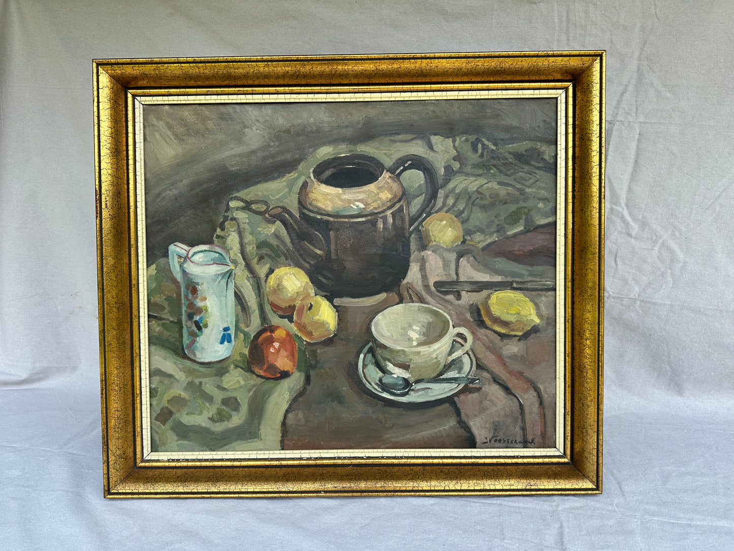 A mid-century still life in oil