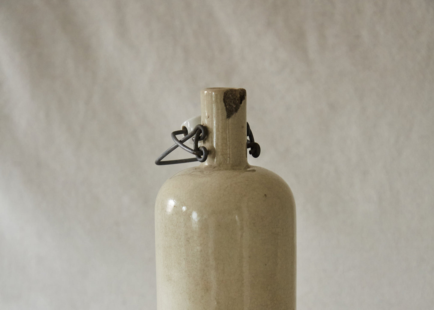 French Vintage Stoneware Bottle