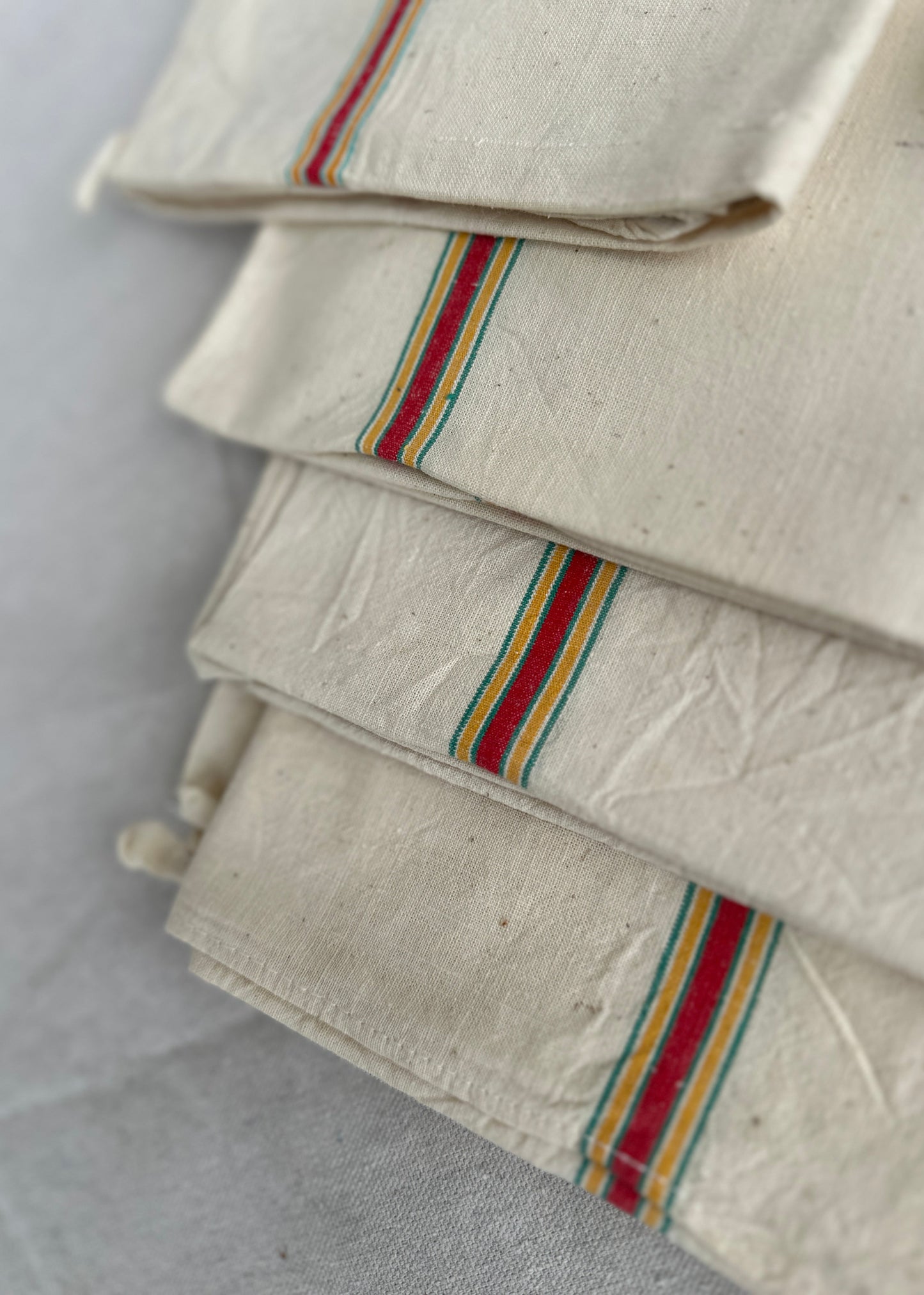Vintage French Tea Towel Set of 8