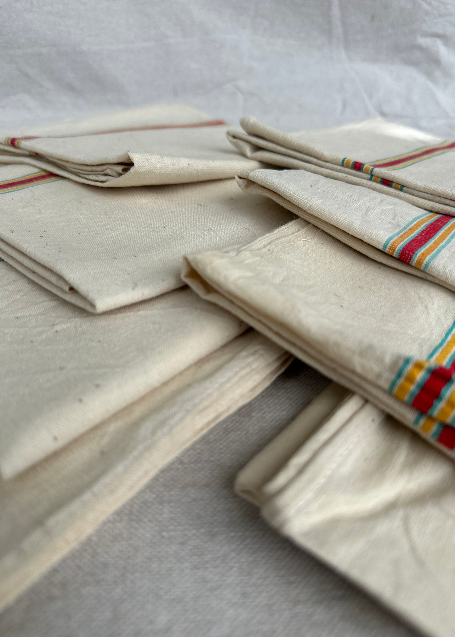 Vintage French Tea Towel Set of 8