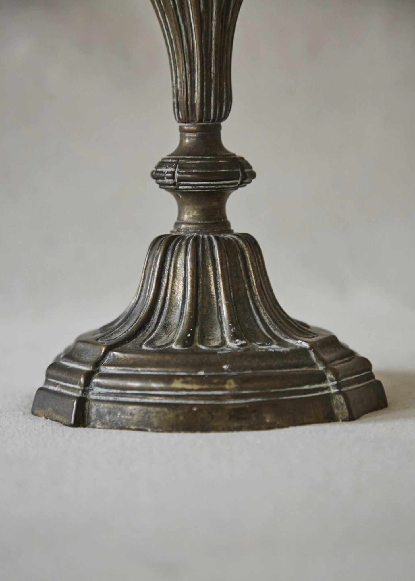 Ornate Vintage Lamp Base Candlestick Holder