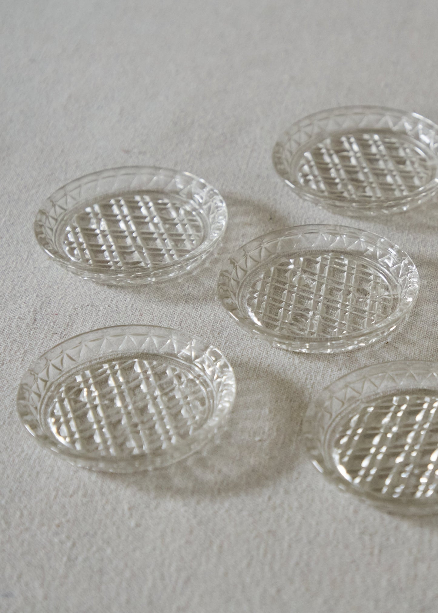Vintage Glass Coasters