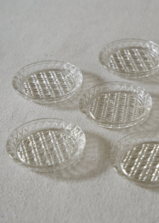 Vintage Glass Coasters