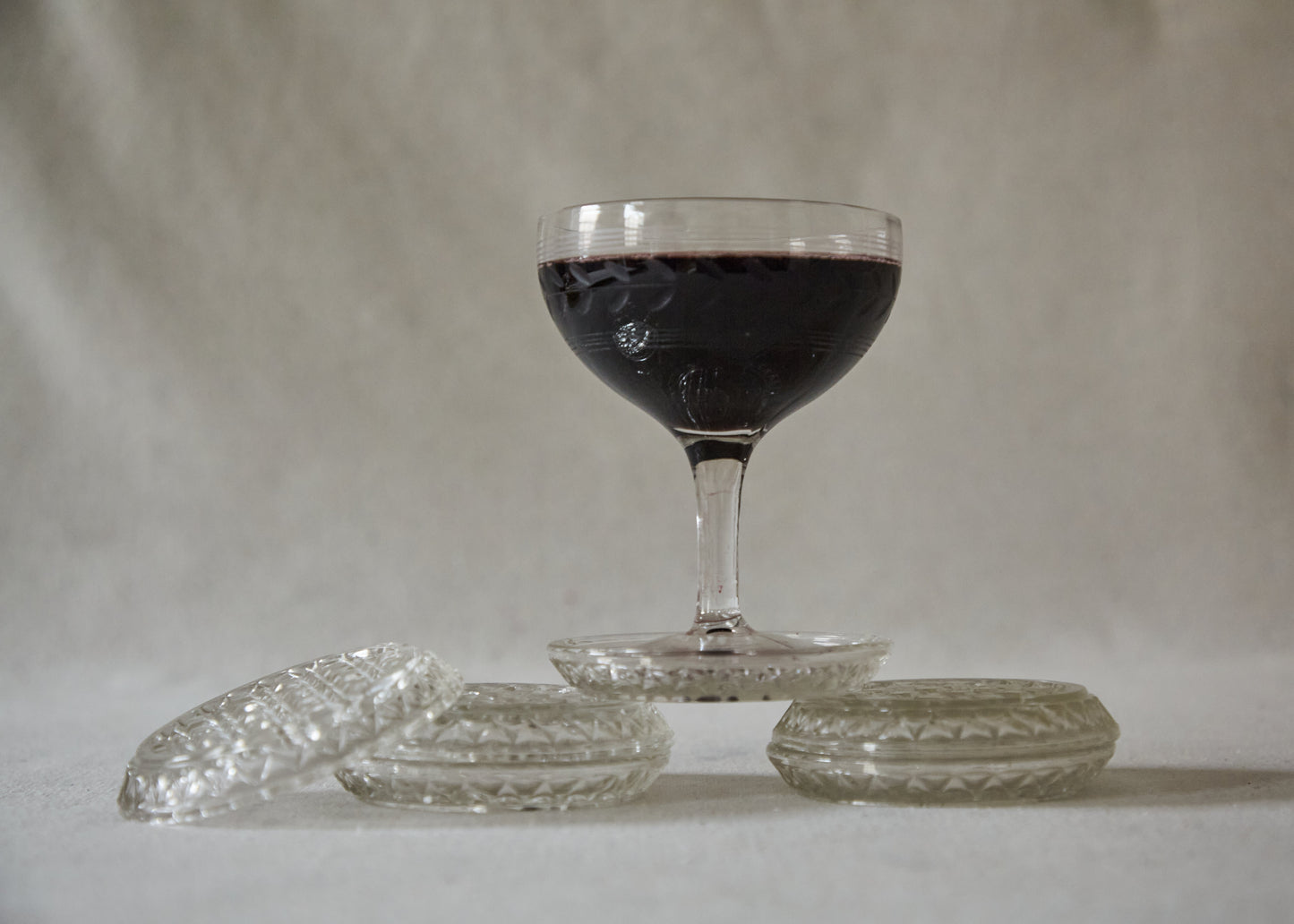 Vintage Glass Coasters