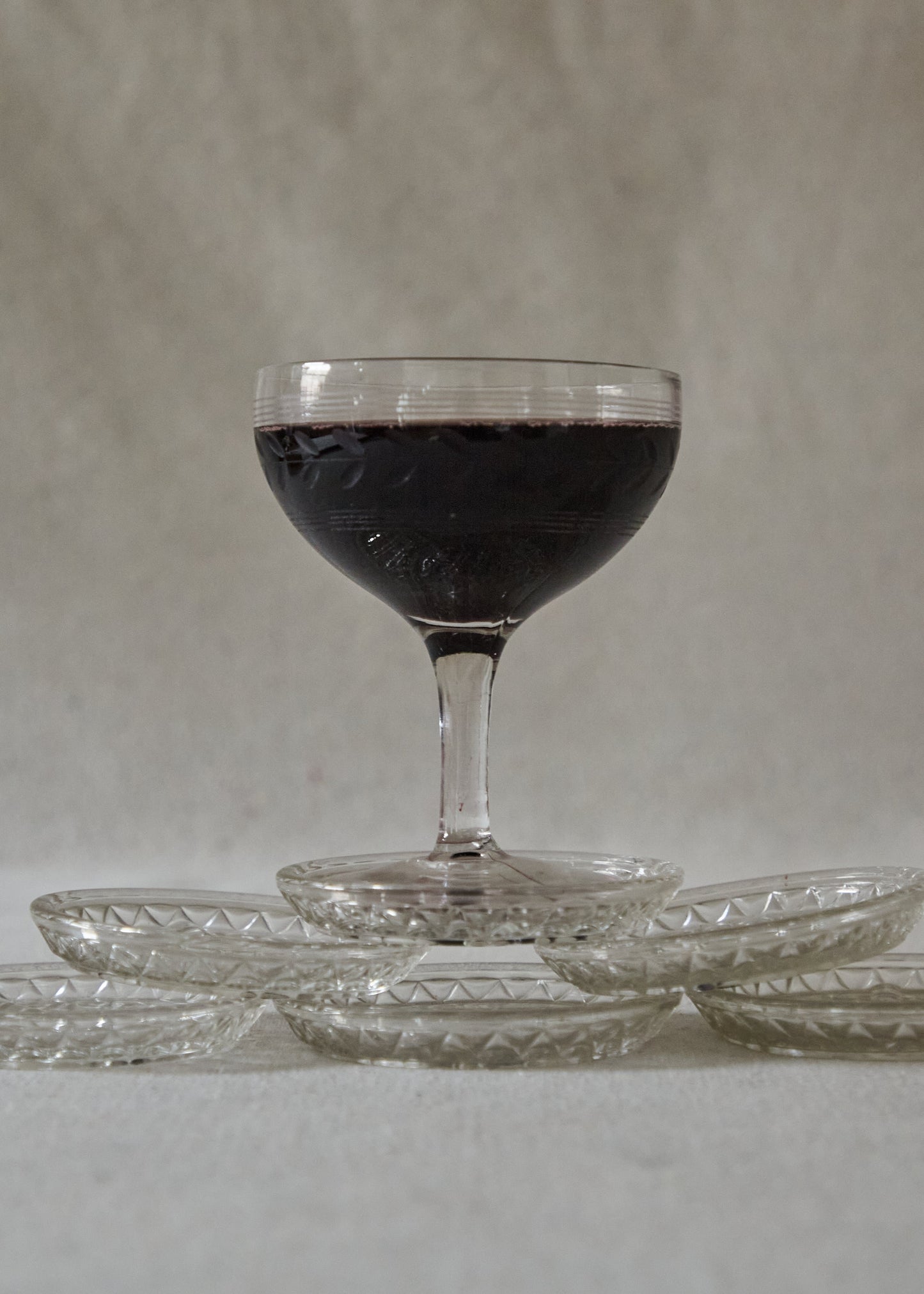 Vintage Glass Coasters