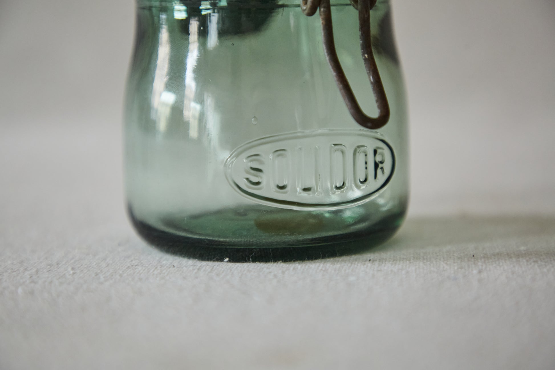 Solidor 1930s French Glass Preserve Jar