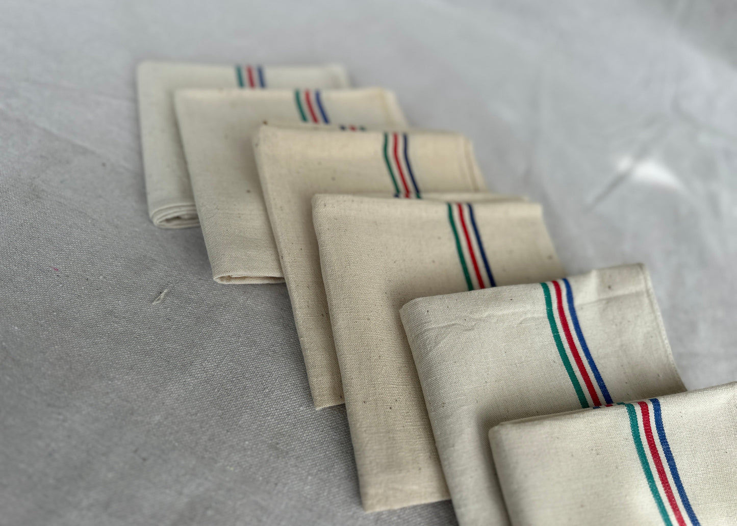Vintage French Tea Towel Set of 6