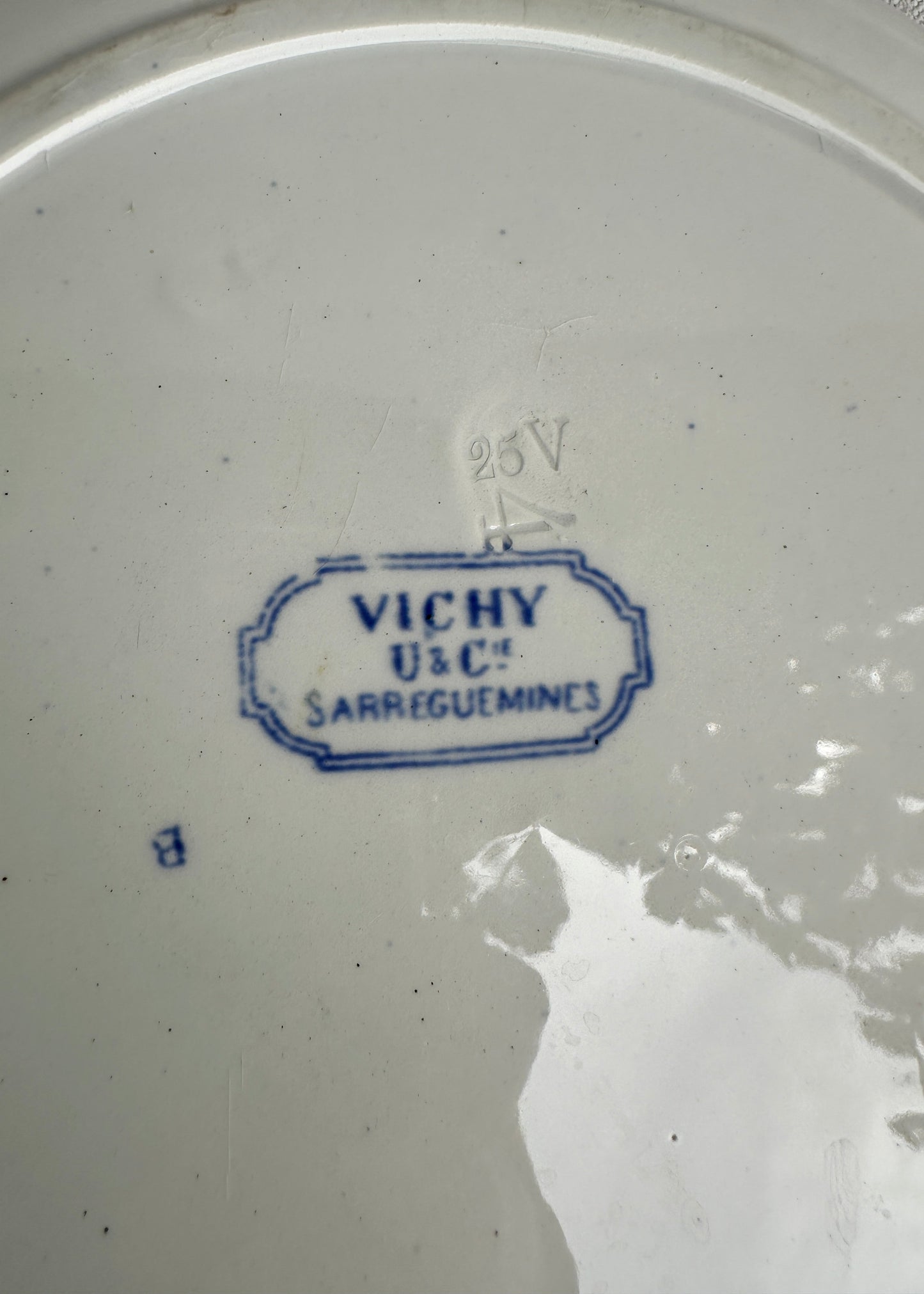 Vintage French 'VICHY' deep serving plate