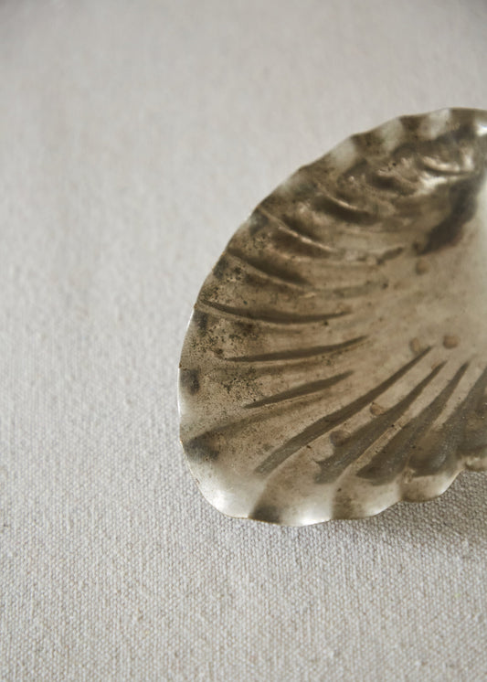 Vintage Small Silver Shell Dish