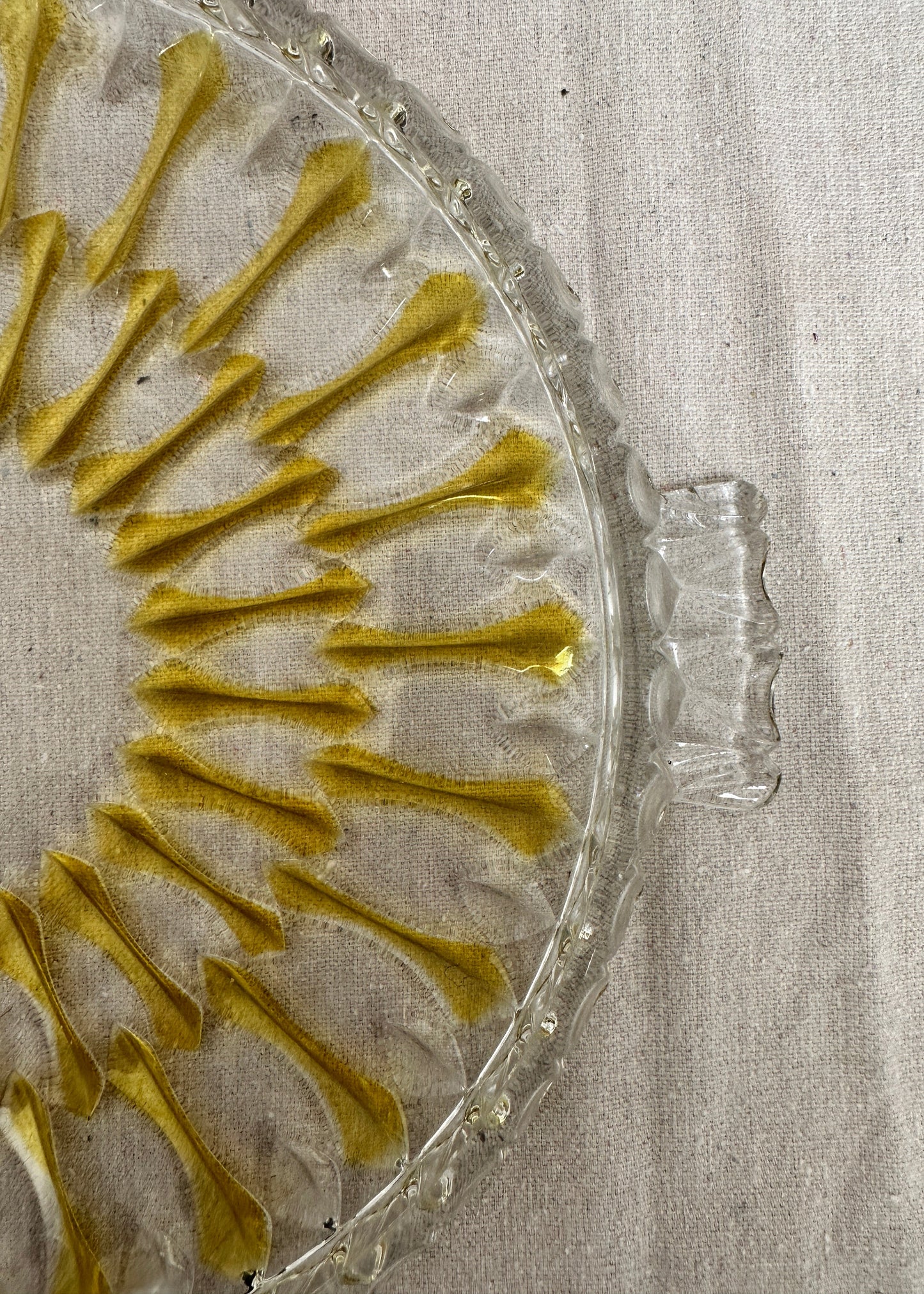 Vintage German Walther Glass Cake Platter (c.1960s–70s)