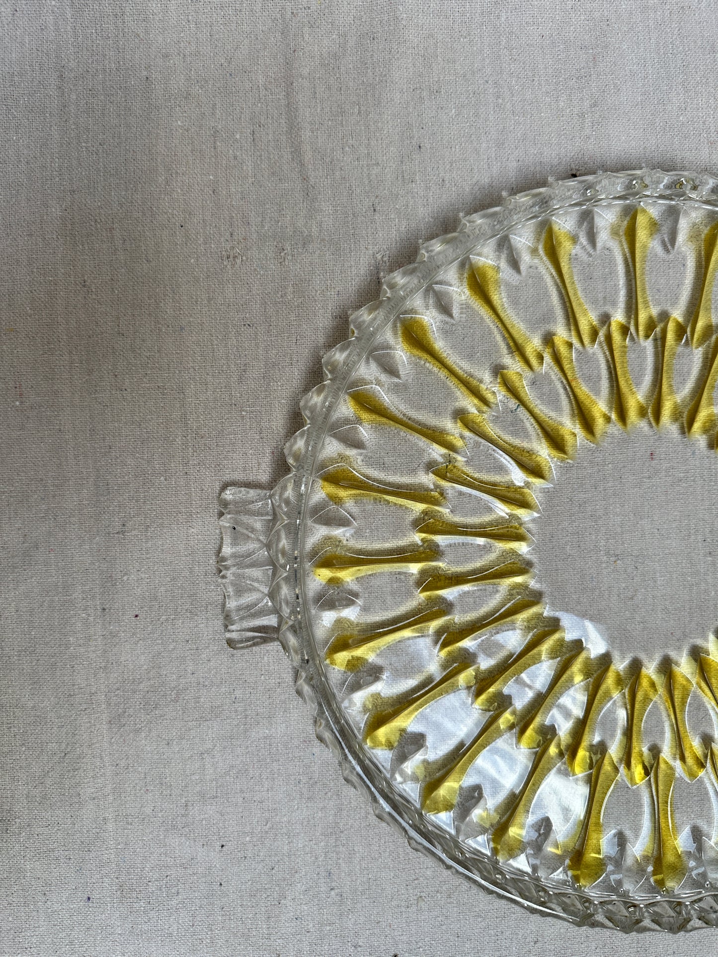 Vintage German Walther Glass Cake Platter (c.1960s–70s)
