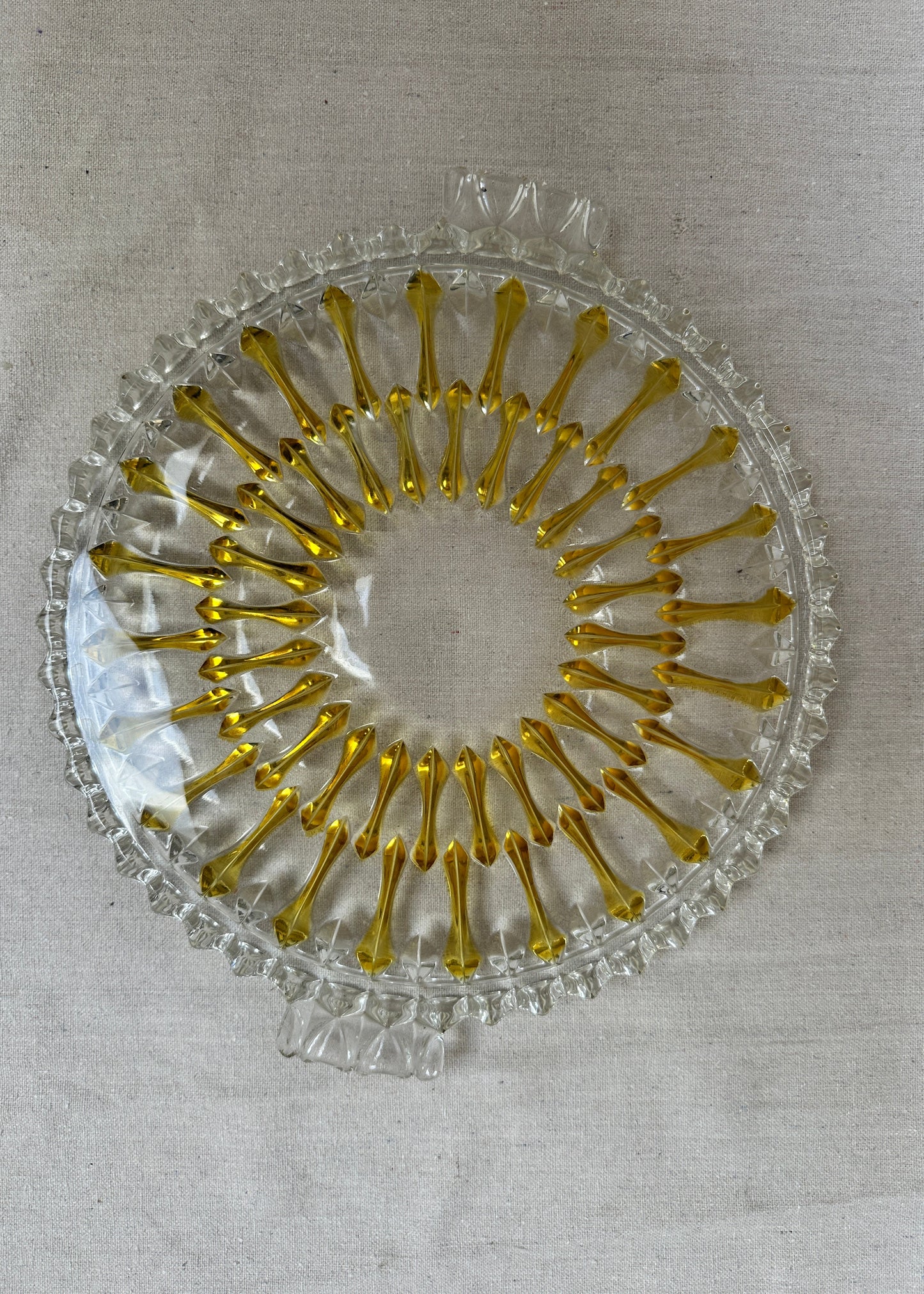 Vintage German Walther Glass Cake Platter (c.1960s–70s)