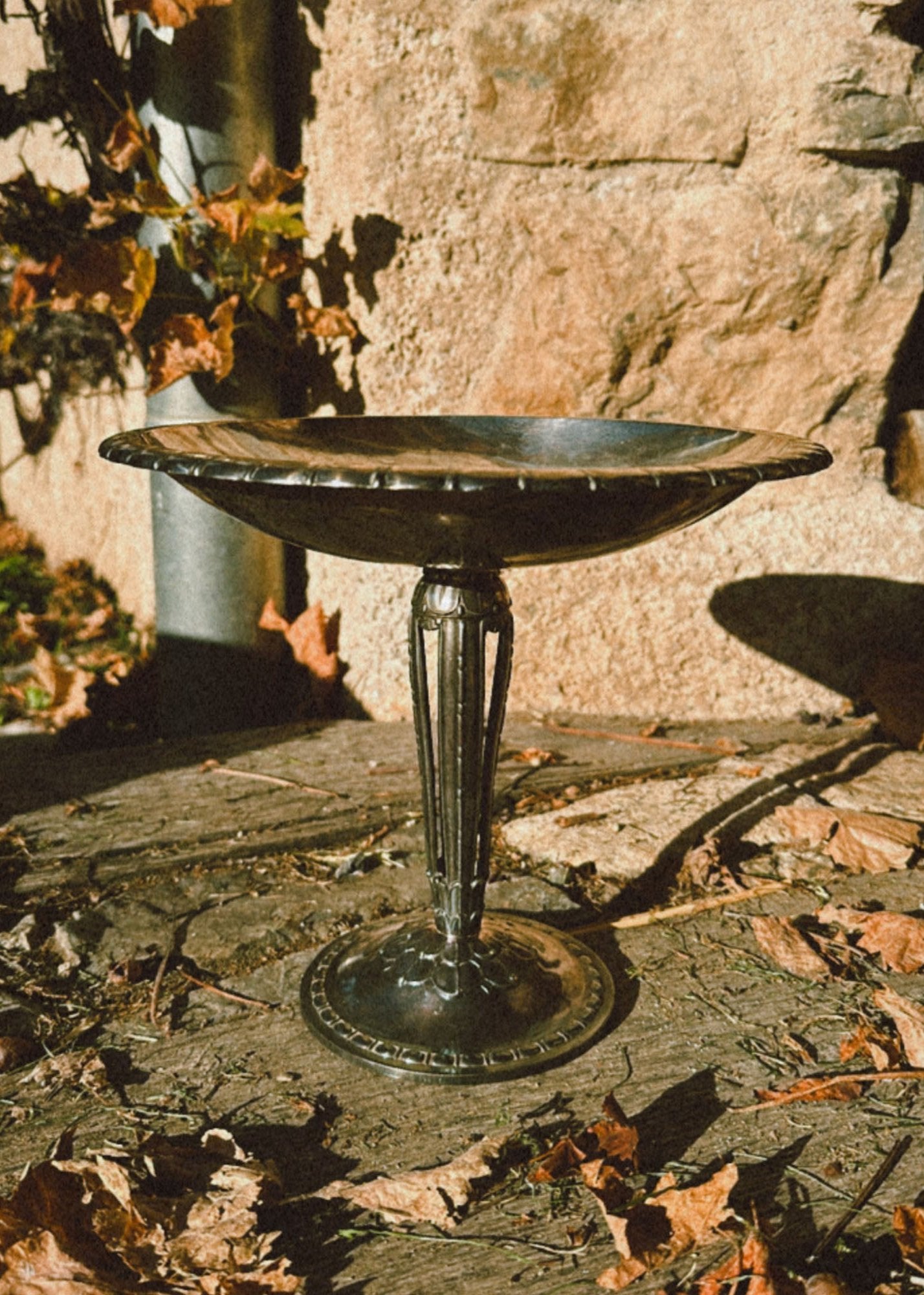Antique silver cake display stand