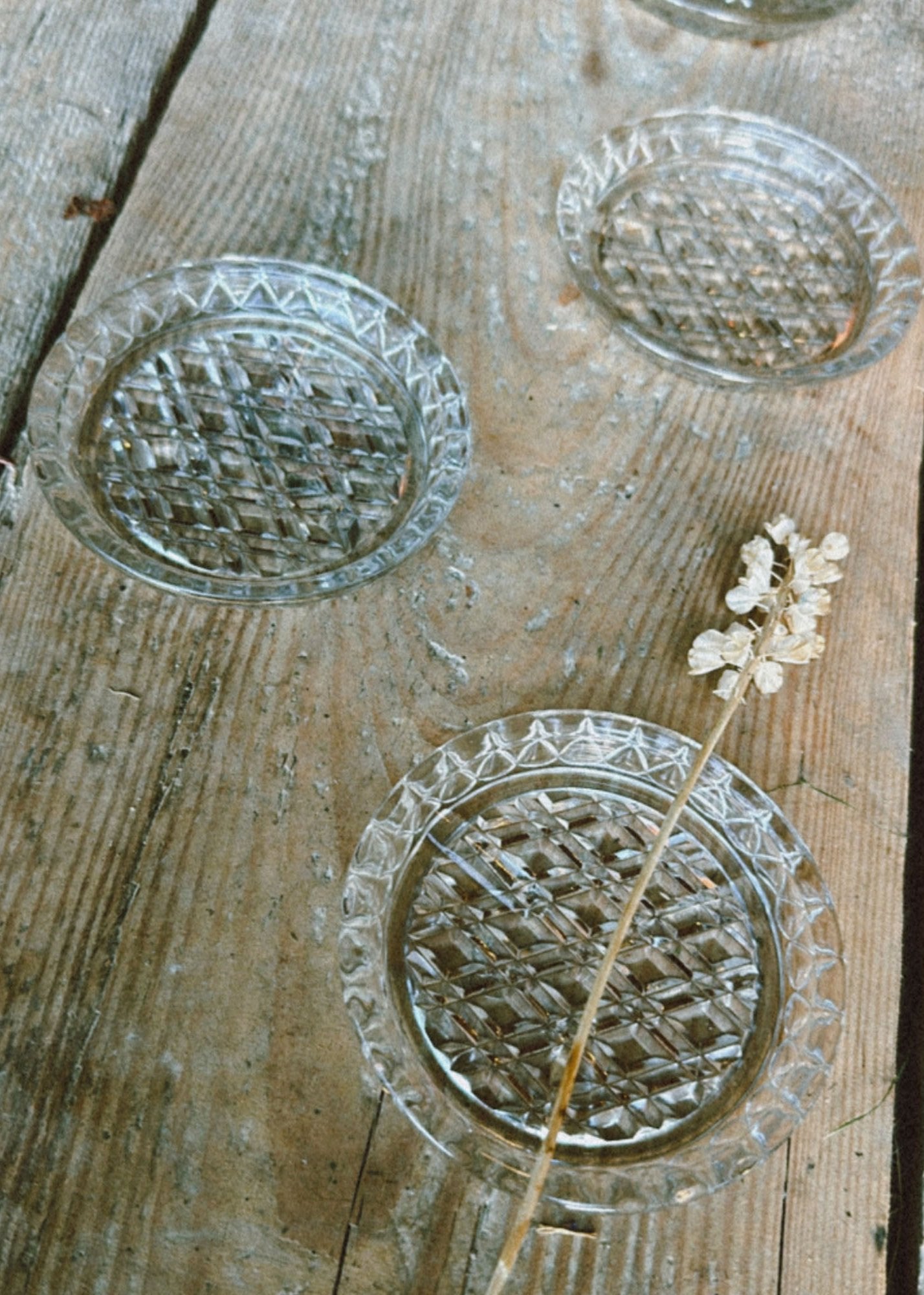 Vintage Glass Coasters