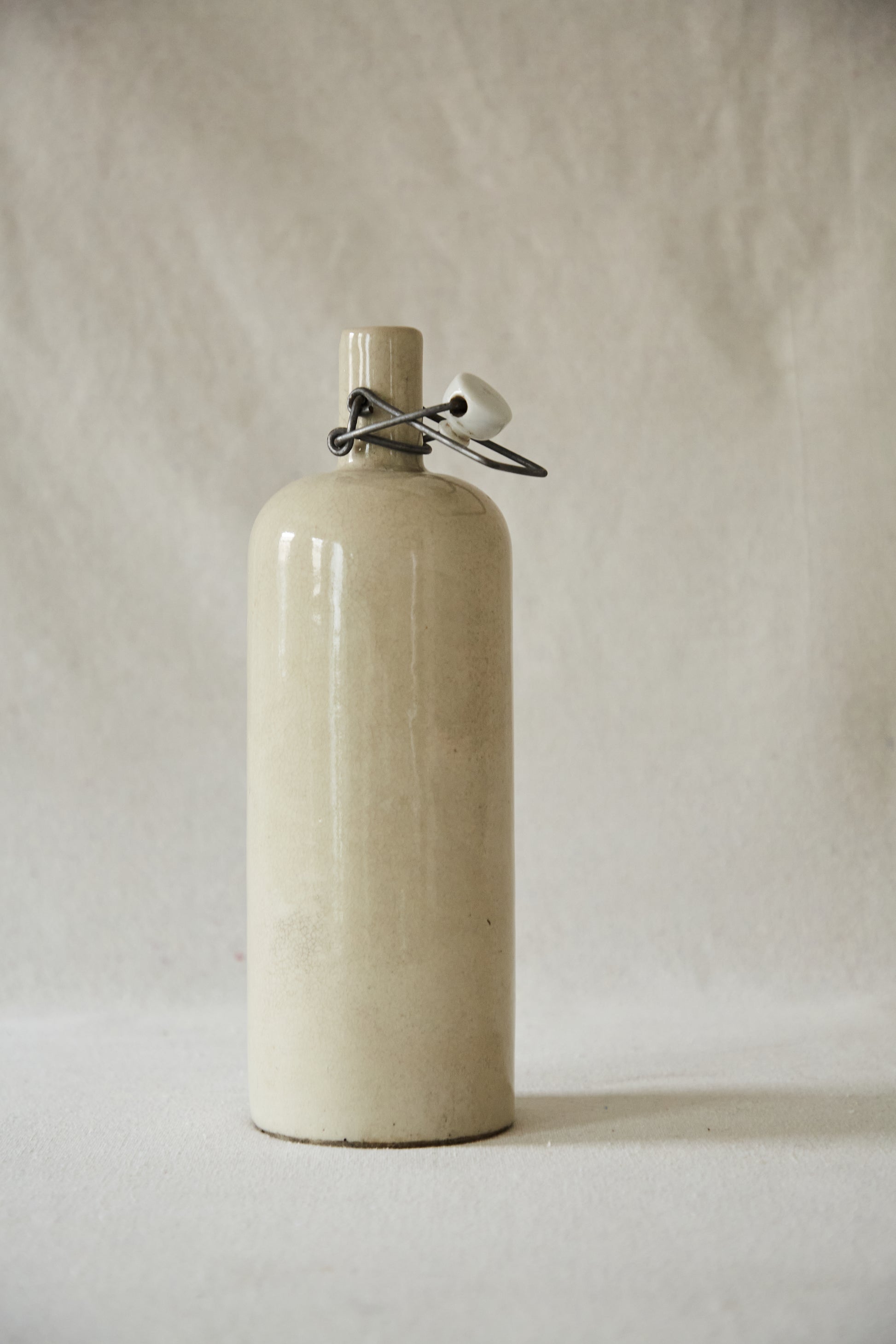 French Vintage Stoneware Bottle