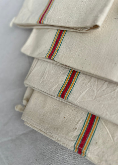 Vintage French Tea Towel Set of 8