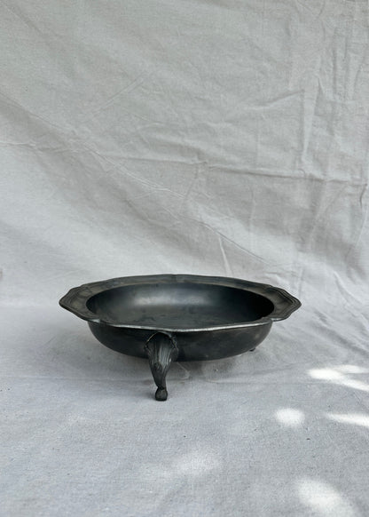 Vintage French Pewter Fruit Bowl