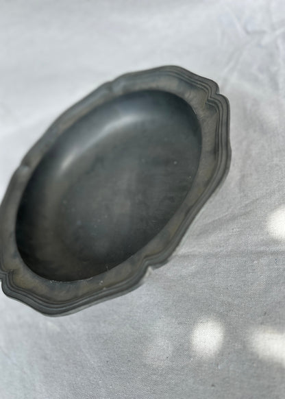 Vintage French Pewter Fruit Bowl