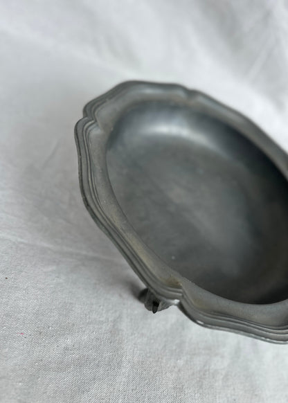 Vintage French Pewter Fruit Bowl
