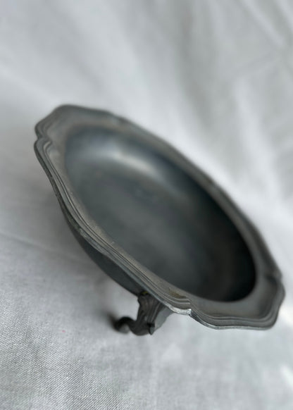 Vintage French Pewter Fruit Bowl