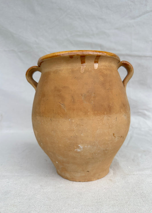 Rustic French Ceramic Confit Jar