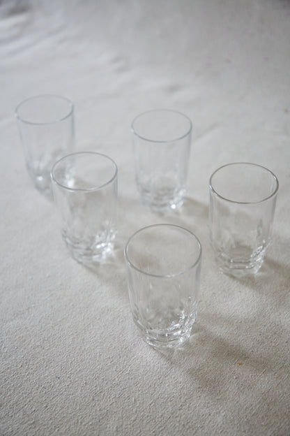 Vintage Arcoroc France Clear Glass Tumblers