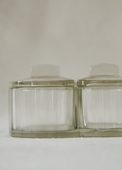 Art Deco Glass Sugar & Condiment Jar