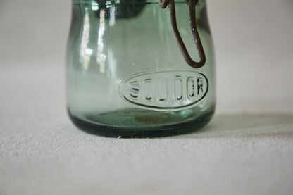 Solidor 1930s French Glass Preserve Jar