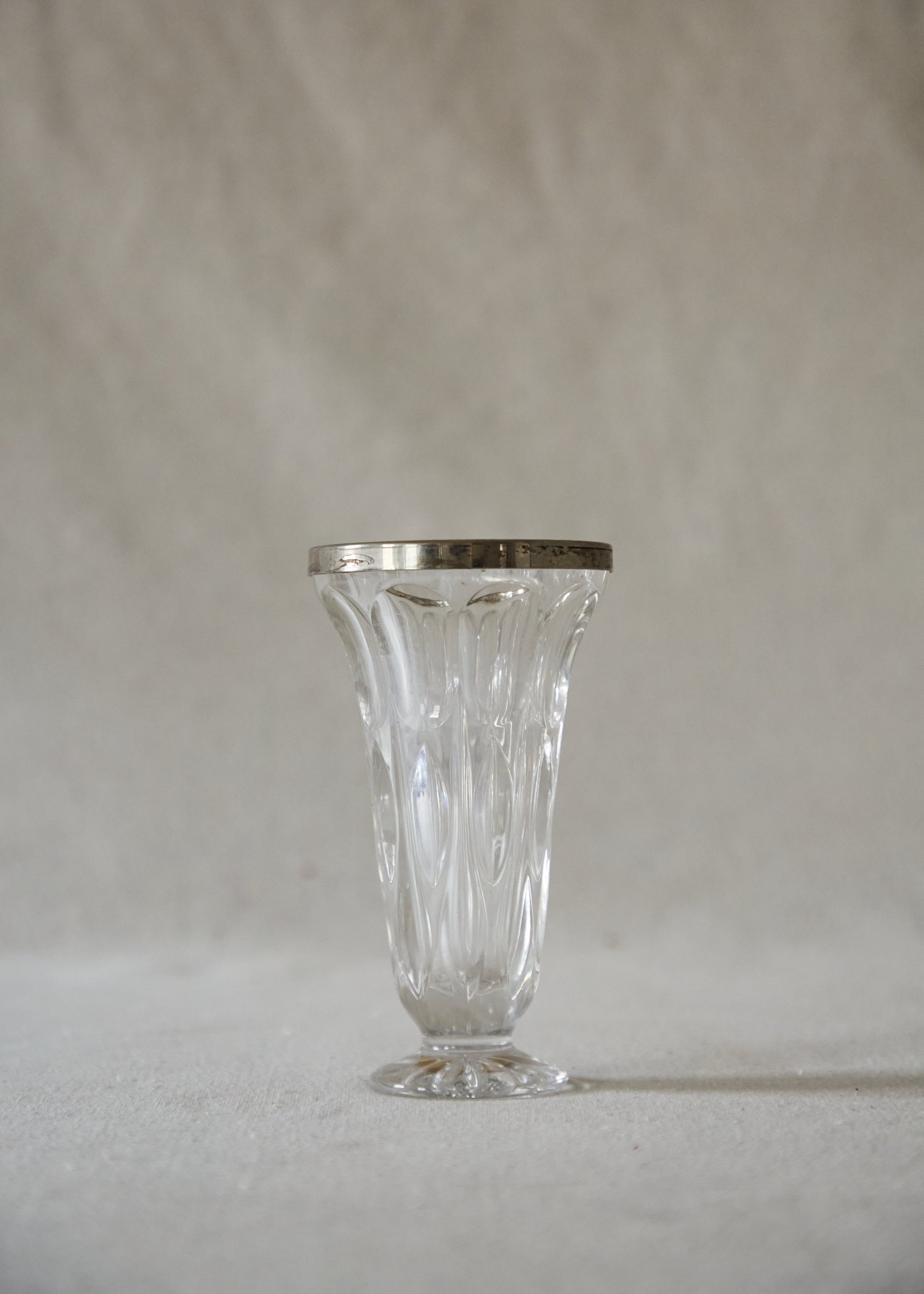 Vintage Crystal Glass Vase