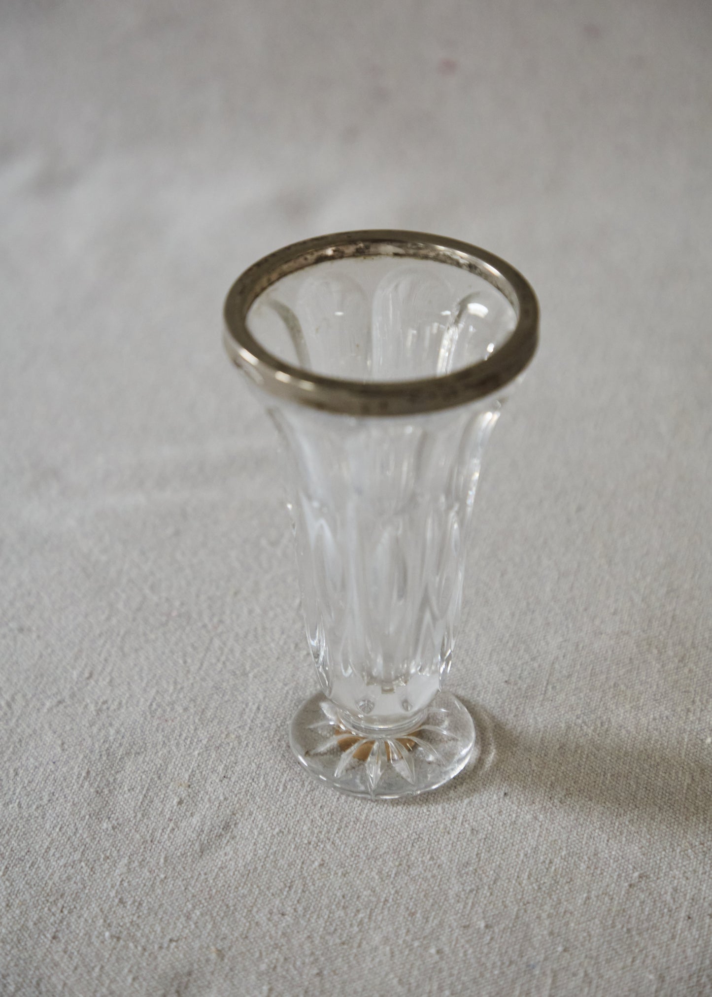 Vintage Crystal Glass Vase