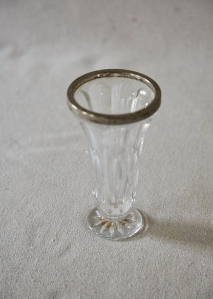 Vintage Crystal Glass Vase
