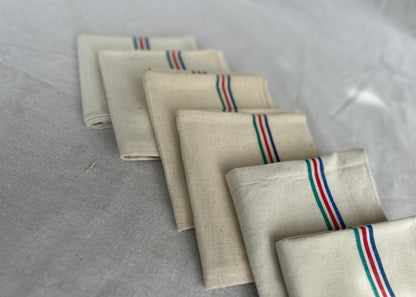 Vintage French Tea Towel Set of 6