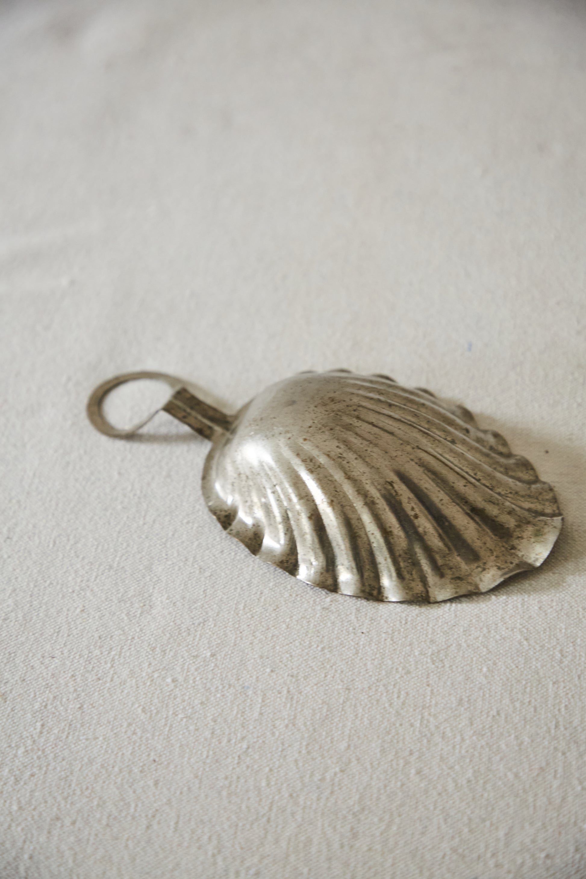Vintage Small Silver Shell Dish 