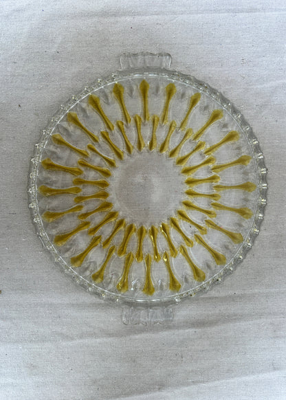 Vintage German Walther Glass Cake Platter (c.1960s–70s)